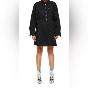 Diesel New Size XS Lyxury brand oversized stiliaus juoda suknelė Dress Shirts